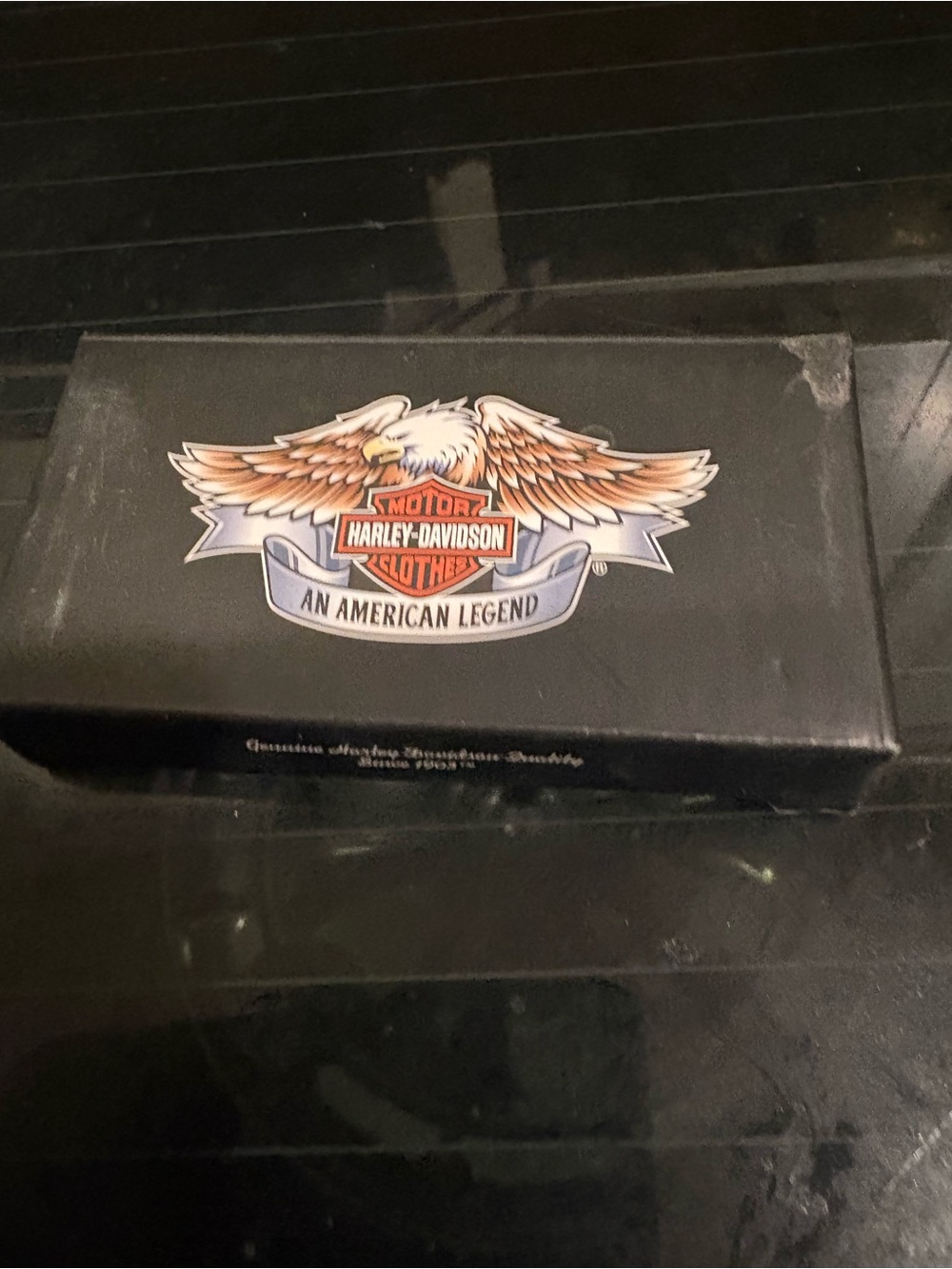 Harley-Davidson Black and Silver Flashlight Keychain